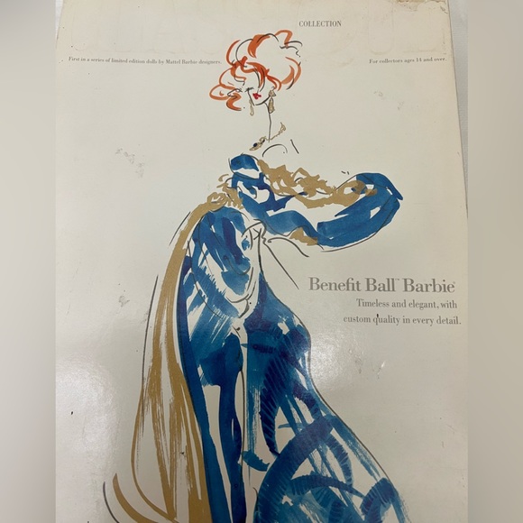 BENEFIT BALL Barbie Classique Collection Doll First in Series by Mattel NIB - Picture 2 of 6